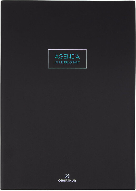 OBERTHUR Agenda Enseignant Cirrus 21,5x30cm Noir