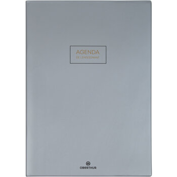 OBERTHUR Agenda Enseignant Cirrus 21,5x30cm Gris Foncé