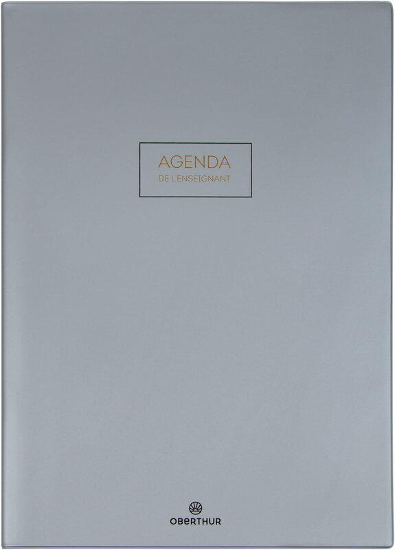 OBERTHUR Agenda Enseignant Cirrus 21,5x30cm Gris Foncé