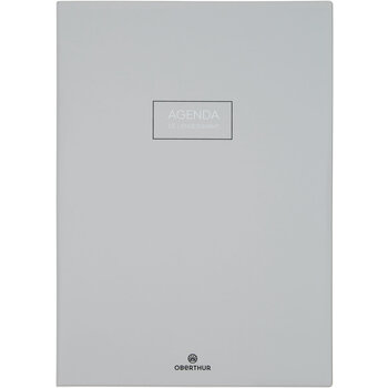 OBERTHUR Agenda Enseignant Cirrus 21,5x30cm Gris Clair
