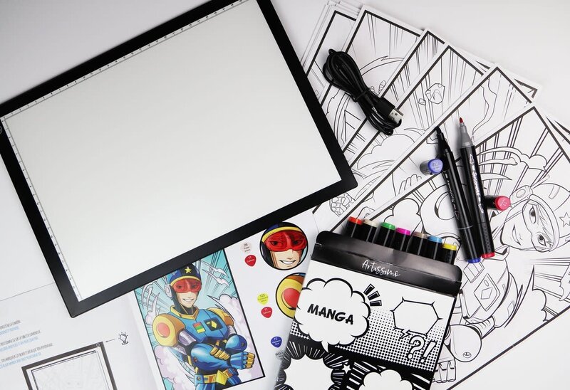 SYCOMORE Manga -  XXL Tablette lumineuse et atelier marqueurs