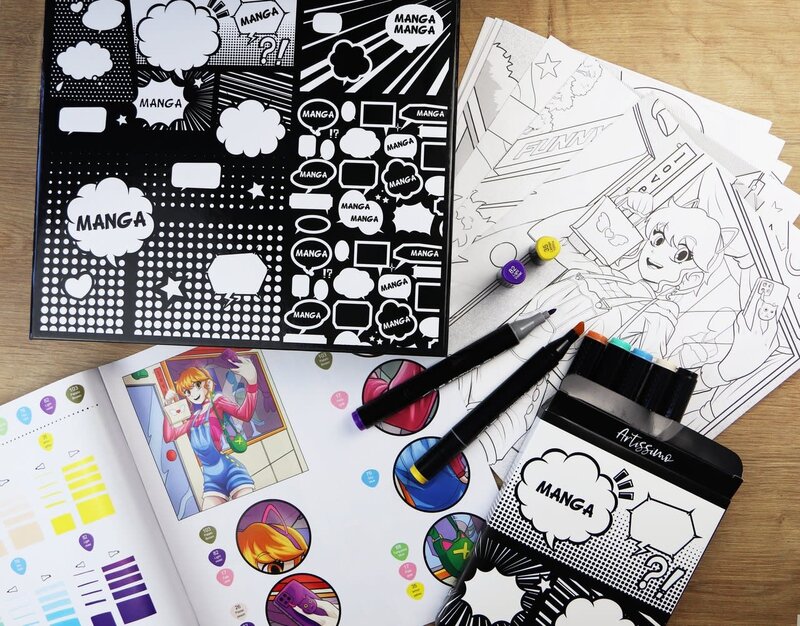 SYCOMORE Manga -  XXL Tablette lumineuse et atelier marqueurs