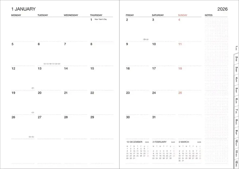 MARK'S EUROPE Agenda 16 mois A5 Mountain / Mountain Blue
