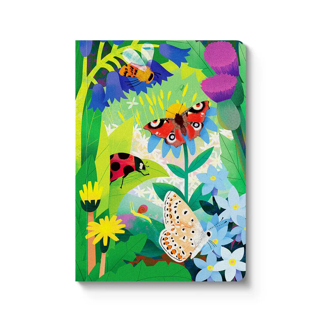 OHH DEER British Insects Notebook 14,8x10,5cm 176p lignées