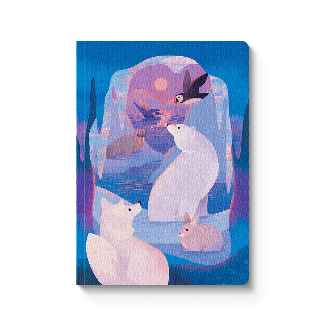 OHH DEER Animals of the Arctic Notebook 21x14,8cm 176p lignées