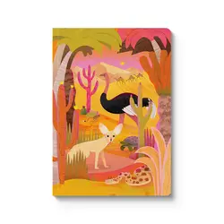 OHH DEER Animals of the Sahara Desert Notebook 21x14,8cm 176p lignées