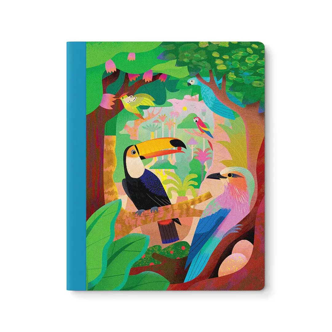 OHH DEER Birds Of The Amazon Exercise Book 25,4x20,3cm 64p lignées