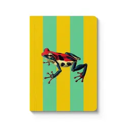 OHH DEER Striped Frog Perfect Bound Notebook (A6)