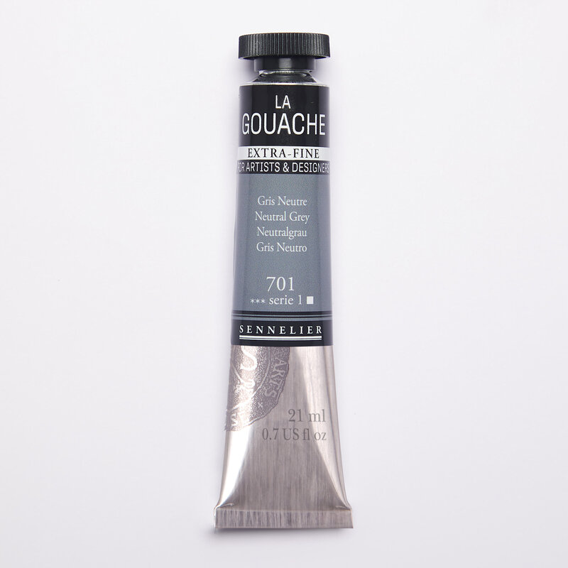 SENNELIER Gouache Extra fine Tube 21ml Gris Neutre S1