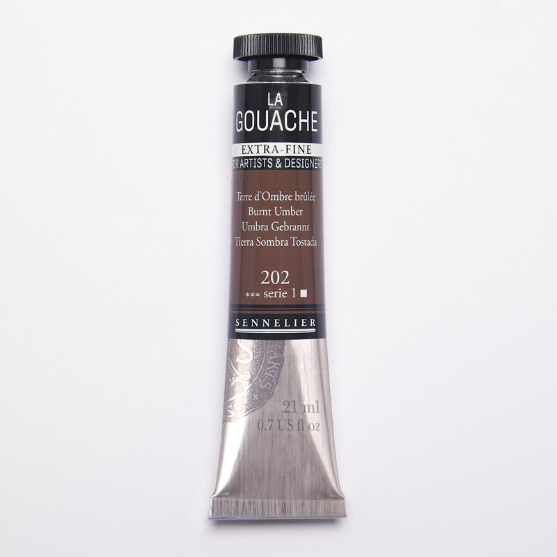 SENNELIER Gouache Extra fine Tube 21ml Terre d'Ombre brûlée S1