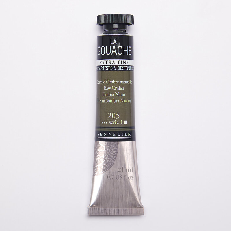 SENNELIER Gouache Extra fine Tube 21ml Terre d'Ombre naturelle S1