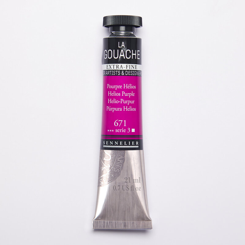 SENNELIER Gouache Extra fine Tube 21ml Pourpre Hélios S3