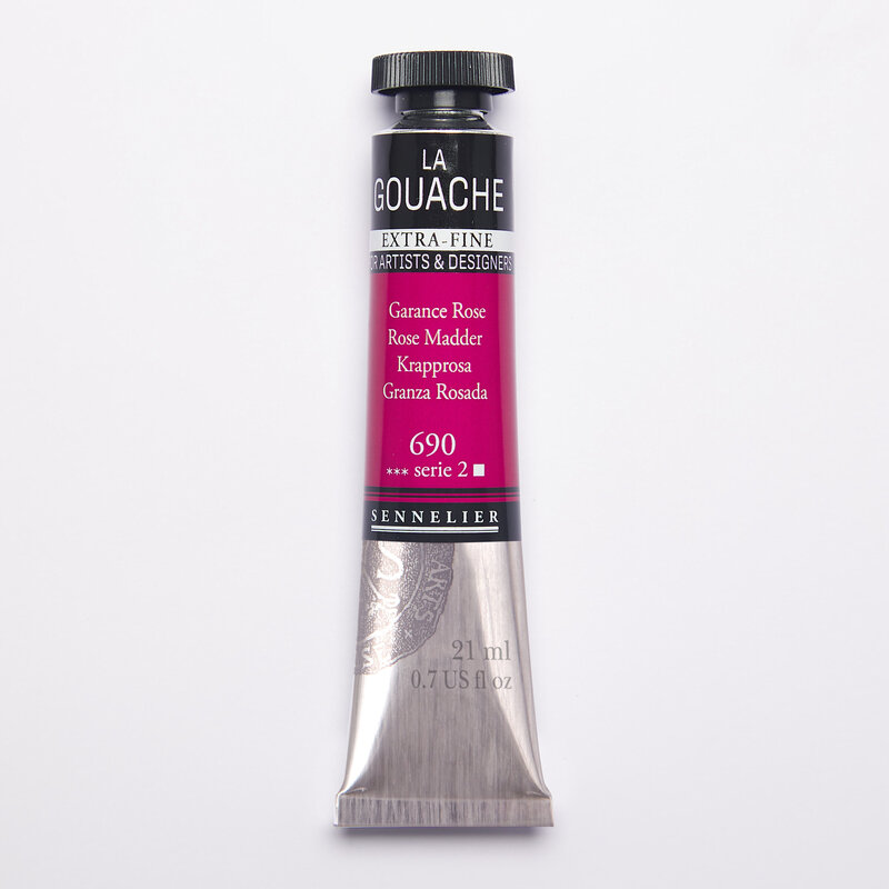SENNELIER Gouache Extra fine Tube 21ml  Garance Rose S2