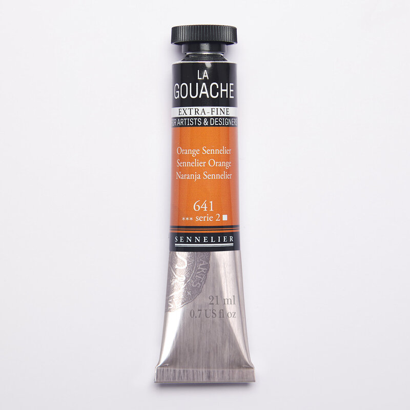 SENNELIER Gouache Extra fine Tube 21ml Orange Sennelier S2