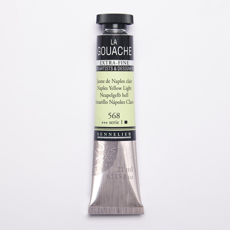 SENNELIER Gouache Extra fine Tube 21ml Jaune de Naples clair S1
