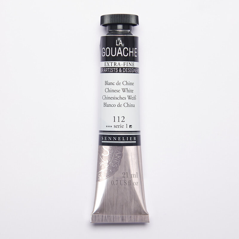 SENNELIER Gouache Extra fine Tube 21ml Blanc de Chine S1