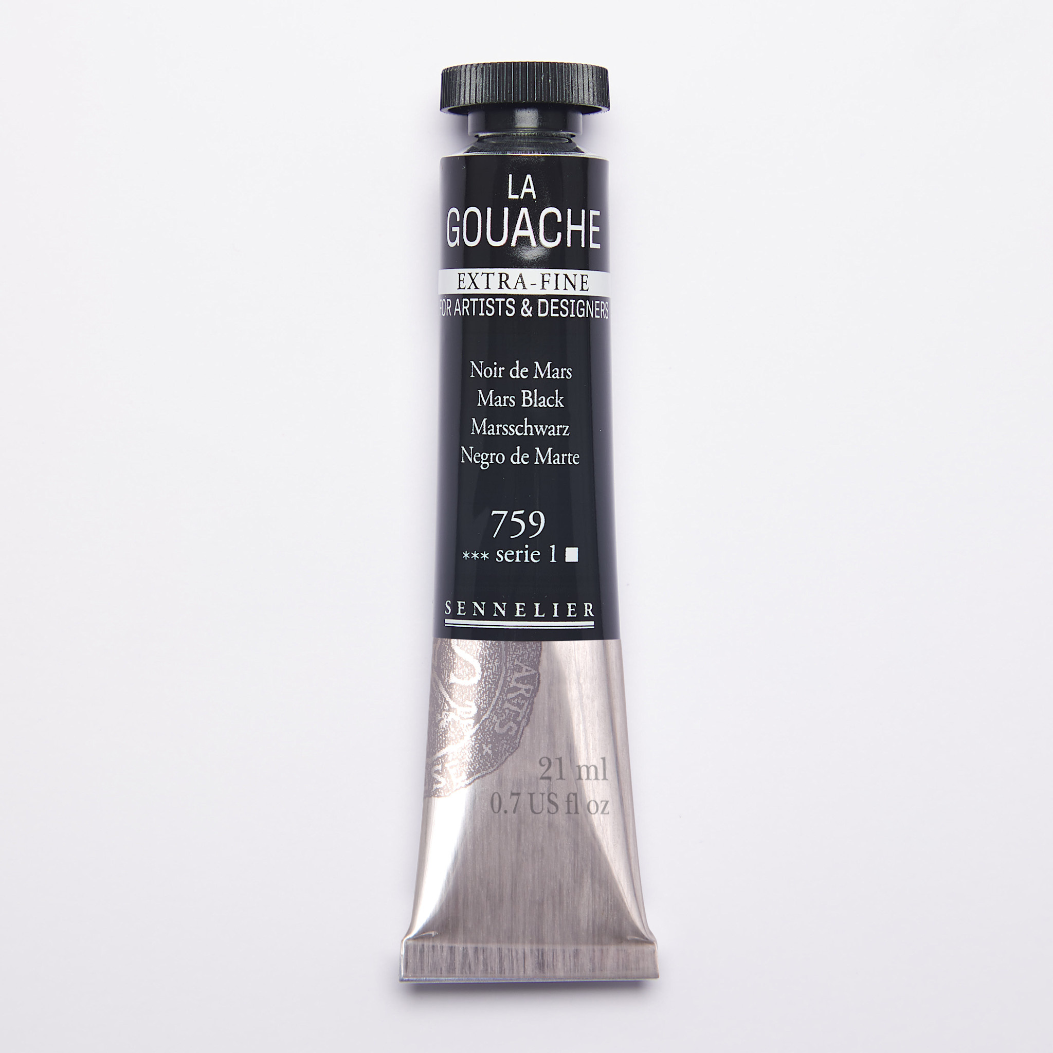SENNELIER Gouache Extra fine Tube 21ml Noir de Mars S1