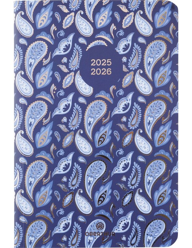 OBERTHUR Agenda Firenze 15 1 semaine sur 2 pages 10x15cm Paisley