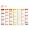 OBERTHUR Calendrier Arc-en-ciel 7 mois par face 21 x 26,5 cm