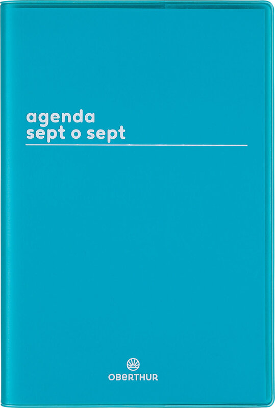 OBERTHUR Agenda Boréal Sept O Sept 1 semaine sur 2 pages 10x15cm Vert