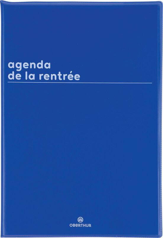 OBERTHUR Agenda de la rentrée Boréal 1 semaine sur 2 pages 16x24 cm Bleu