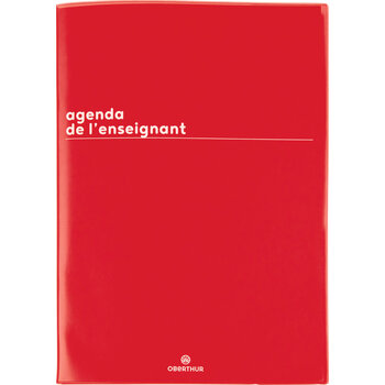 OBERTHUR Agenda Enseignant 21,5x30cm Boréal Rouge