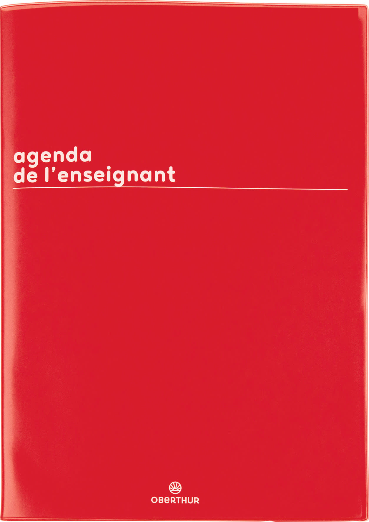 OBERTHUR Agenda Enseignant 21,5x30cm Boréal Rouge