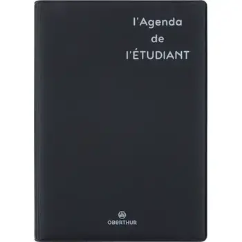 OBERTHUR Agenda Humour Gomme 1 jour par page 13x18cm Noir