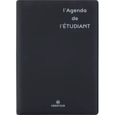 OBERTHUR Agenda Humour Gomme 1 jour par page 13x18cm Noir
