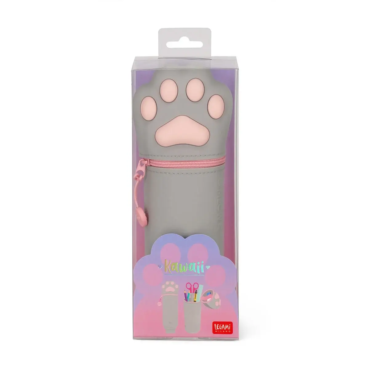 LEGAMI 2-In-1 Silicone Pencil Case - Kawaii - Kitty