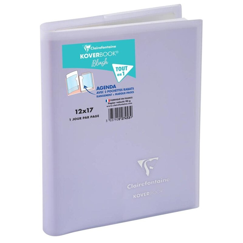EXACOMPTA Agenda journalier Forum Koverbook Blush Pastel coloris aléatoires