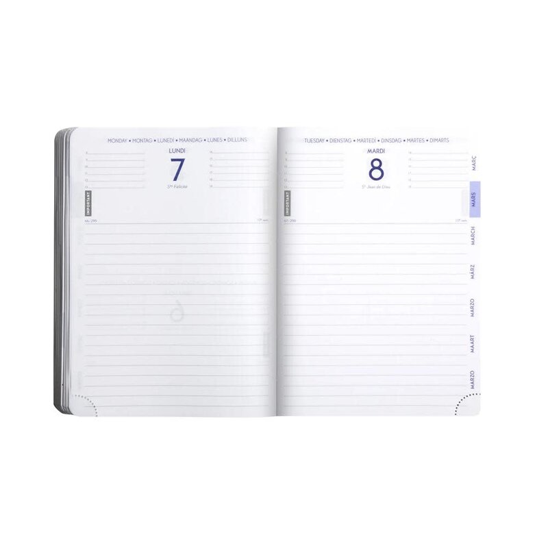EXACOMPTA Agenda Forum Samouraï Geisha 12 x 17 cm Journalier Août 2025 à Juillet 2026