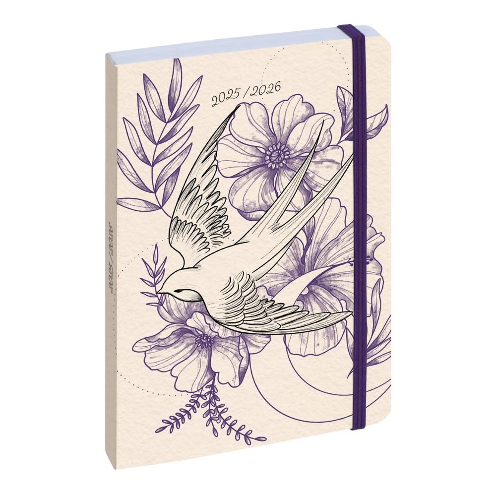 EXACOMPTA Agenda journalier Work&After Floral Bleu