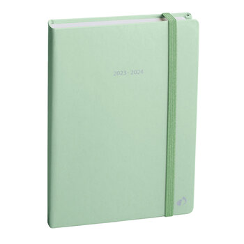 QUO VADIS Agenda Scolaire Journalier Ml Pastel Vert Cr Élast