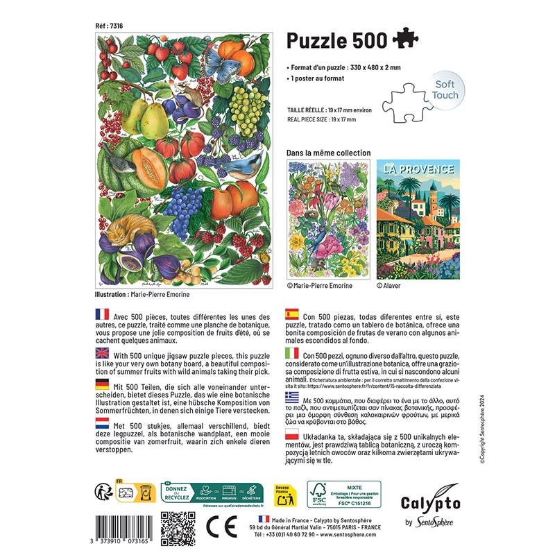 SENTOSPHERE Puzzle 500 P - Les Fruits D'Eté