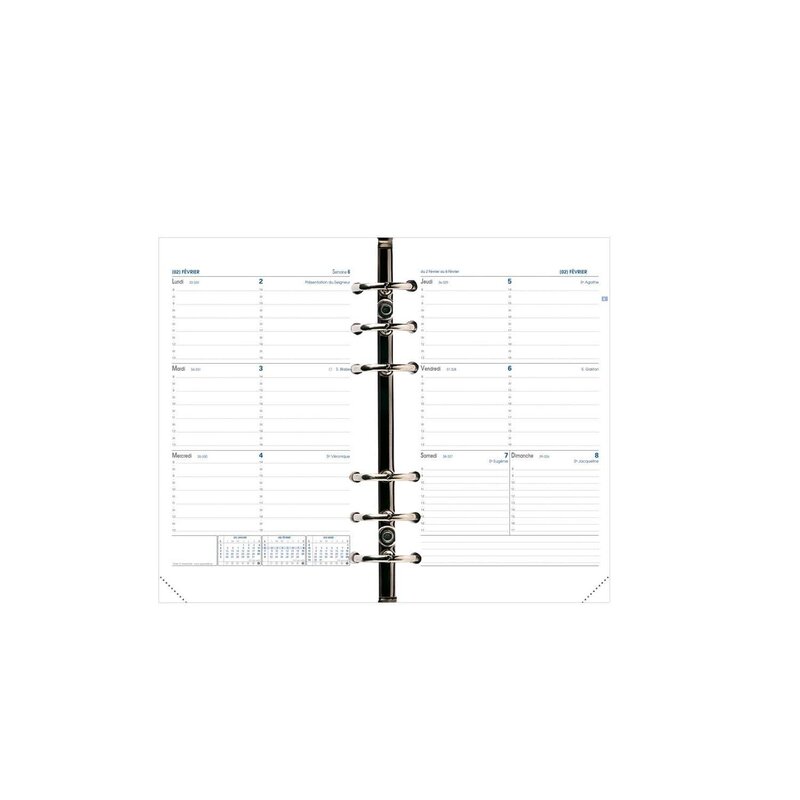 QUO VADIS Recharge Agenda Timer 21 16 mois Horiz Fr Rech S/F