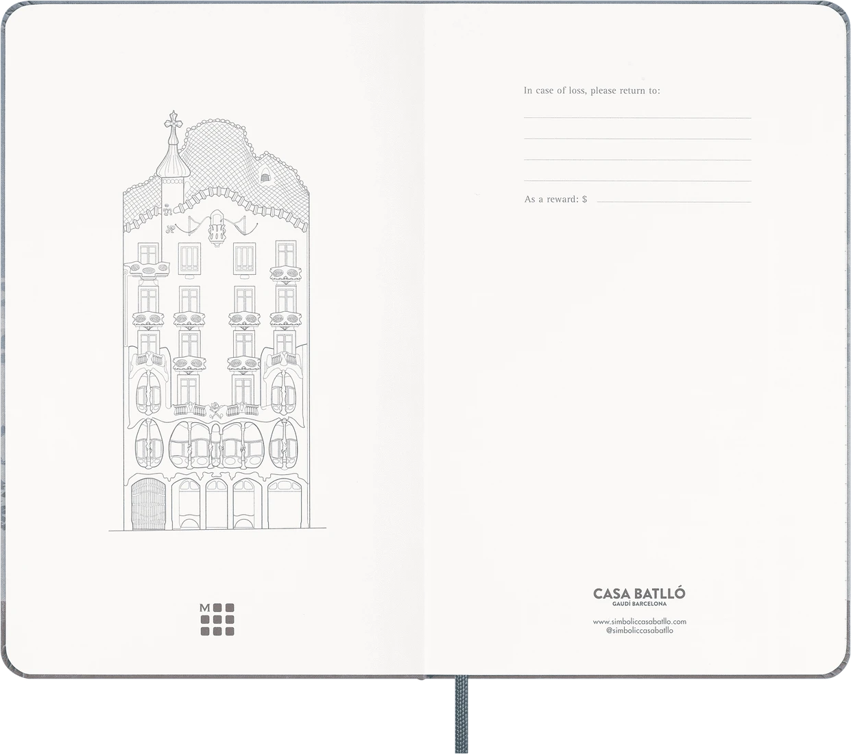 MOLESKINE Carnet de notes Casa Batlló Édition spéciale Grand format Ligné Couverture rigide