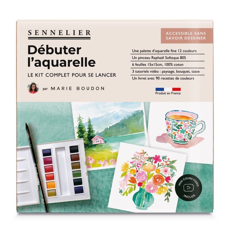 SENNELIER Kit débutant la petite Aquarelle collaboration Marie Boudon