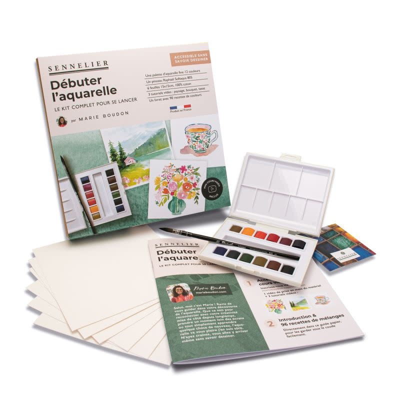SENNELIER Kit débutant la petite Aquarelle collaboration Marie Boudon