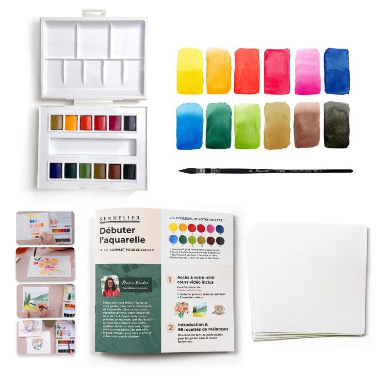 SENNELIER Kit débutant la petite Aquarelle collaboration Marie Boudon