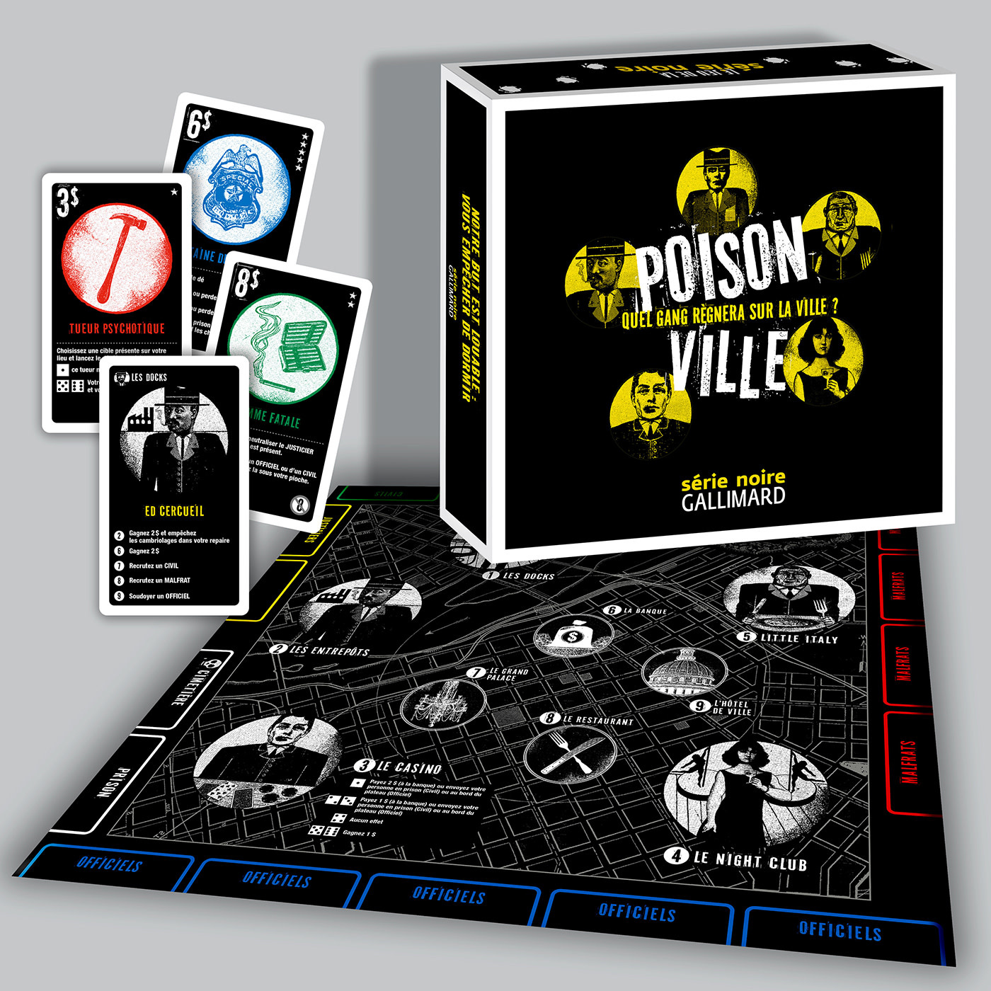 GALLIMARD Poison Ville - Le Jeu De La Série Noire