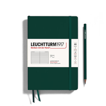 LEUCHTTURM 1917 Carnet de notes Couverture souple Forest Green, Medium (A5), 123 p., ligné