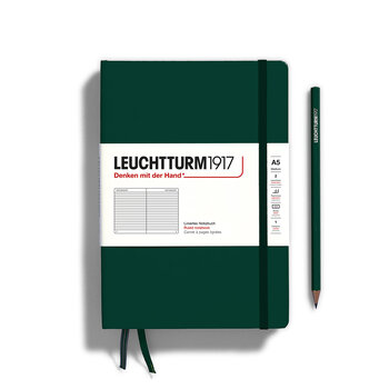LEUCHTTURM 1917 Carnet de notes Couverture rigide Forest Green, Medium (A5), 251 p., ligné