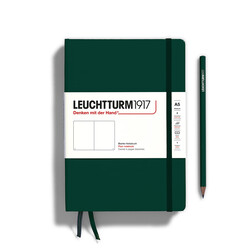 LEUCHTTURM 1917 Carnet de notes Couverture rigide Forest Green, Medium (A5), 251 p., blanc
