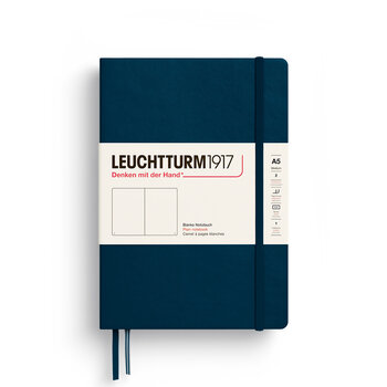 LEUCHTTURM 1917 Carnet De Notes Couverture Rigide Spring Leaf, Medium (A5), 251 P.,Blanc