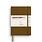 LEUCHTTURM 1917 Carnet de notes Couverture rigide Spice Brown, Medium (A5), 251 P.,Blanc