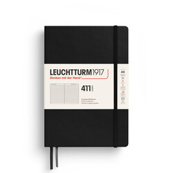 LEUCHTTURM 1917 Carnet de notes Couverture rigide Noir, Medium (A5), 411 p., ligné