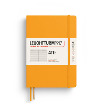 LEUCHTTURM 1917 Carnet de notes Couverture rigide Rising Sun, Medium (A5), 411 p., ligné