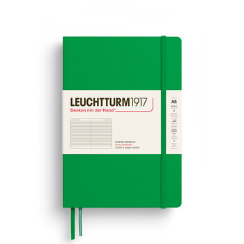 LEUCHTTURM 1917 Carnet De Notes Couverture Rigide Spring Leaf, Medium (A5), 251 P.,Ligné