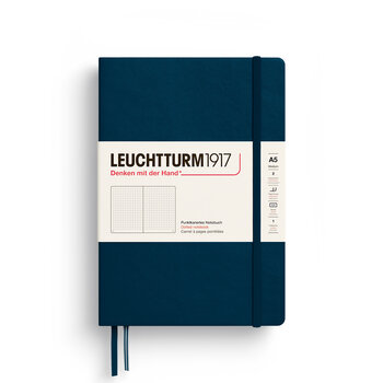 LEUCHTTURM 1917 Carnet De Notes Couverture Rigide Deep Sea, Medium (A5), 251 P.,Pointillé